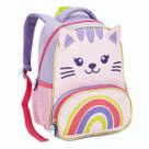 Mochila Infantil Creche Escolar Menina Menino Animais Passeio Escolinha de Costas