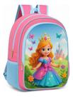 Mochila Infantil de Costas Confortável Espaço 18L Cabe Cadernos Grandes