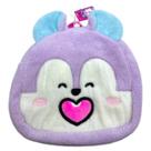 Mochila infantil de pelucia macia bt21 mang original miniso