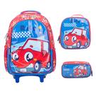 Mochila Infantil de Rodinha Kit Mochila com Lancheira Estojo