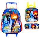 Mochila infantil de rodinhas Elemental Lancheira Térmica e Estojo xeryus