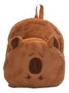 Mochila Infantil Escolar Capivara de Pelúcia - Polibrinq