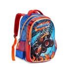 Mochila Infantil Escolar Costas Meninos Corrida Velozes Denlex