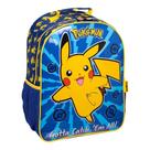 Mochila Infantil Escolar Meninos Pokemón Pikachu Azul - xeryus