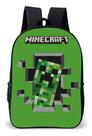 Mochila Infantil Escolar Simples Lançamento Jogo Game Craft Lançamento