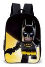 Mochila Infantil Escolar Simples Morcego Heroi Bt Lançamento Bat