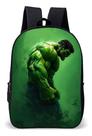 Mochila Infantil Escolar Simples Tema Heroi Hk Verde Forte Mochila Infantil Escolar Simples Tema Heroi Hk Verde Forte
