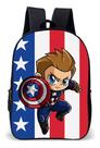 Mochila Infantil Escolar Simples Tema Heroi Super America Lançamento Mochila Infantil Escolar Simples Tema Heroi Super America Lançamento