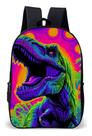 Mochila Infantil Escolar Simples Tema Menino Dinosauro Dino