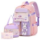 Mochila Infantil FIXITOK Kawaii Bunny - com Lancheira e Estojo