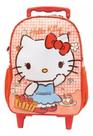 Mochila Infantil Hello Kitty Charmmy Rodinhas Tam G Meninas