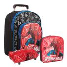 Mochila Infantil Homem Aranha Rodinhas Tam P Envio Imediato