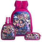 Mochila Infantil Menina Reforçada Costas com Estojo Encanto
