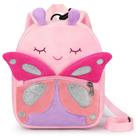 Mochila Infantil Mibasies - Pelúcia 3D com Desenho de Borboleta
