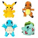 Mochila Infantil Pokémon Bichinho de Pelúcia Pikachu Charmander