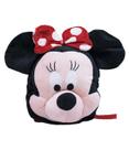 Mochila Infantil Preto Minnie Pelúcia Disney Mochila Infantil Preto Minnie Pelúcia Disney