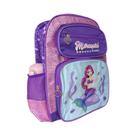Mochila Infantil Princesa Do Mar Brilho Menina Bolso Garrafa