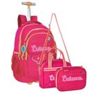 Mochila Infantil Rodinha Luluca com Lancheira e Estojo 100 Pens