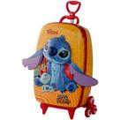 Mochila infantil rodinha tripla 3D Stitch Tropical Laranja Diplomata Mochila infantil rodinha tripla 3D Stitch Tropical Laranja Diplomata