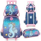 Mochila Infantil Rodinhas Up4you Petit Cavalo Marinho Unicórnio