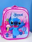 Mochila infantil Stich personagem em alto relevo 3D