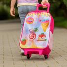 Mochila Infantil Sweeties Rosa com Rodinhas Escolar para Menina Criança