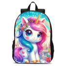 Mochila Infantil Unicórnio Azul