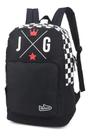 Mochila João Guilherme Jg Xadrez Costas Preto Branco - Luxcel
