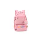 Mochila Juvenil Chaveiro Rosa Ziper Tie Dye Up4you