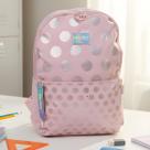 Mochila Juvenil Rosa C/ Bolinhas Prata - Up4you