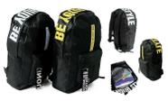 Mochila Juvenil Unissex em Nylon 20 Litros Preta - Rignel