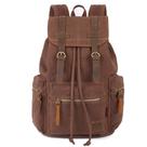 Mochila KAUKKO, mochila vintage casual de lona e couro