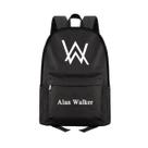Mochila Kids School Alans Walkers com impressão 3D de algodão e poliéster