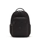 Mochila Kipling Seoul 27L Preto Estampado