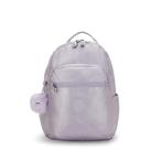 Mochila Kipling Seoul Lilac M Met BTS Feminino Lilas