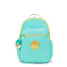 Mochila Kipling Seoul Poppy Aqua C Feminina Verde