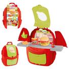 Mochila Kit Lanche Happy Food Hambúrguer - Samba Toys
