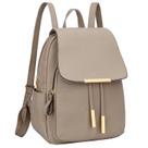 Mochila KKXIU Trendy Couro - Bege Claro - Para Mulheres Mochila KKXIU Trendy Couro - Bege Claro - Para Mulheres