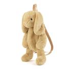 Mochila Kmiunty Cute Plush Animal Rabbit para meninas (cáqui)
