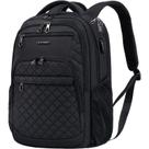 Mochila KROSER Travel Laptop de 17 polegadas, repelente de água, preta