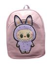 Mochila Labubu Infantil Menino Menina Alças Reforçadas Nylon