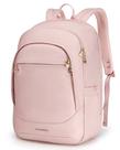 Mochila LIGHT FLIGHT Travel Laptop 17,3" USB rosa feminina