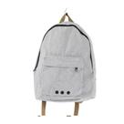 Mochila Lona CINZA (alça marrom)