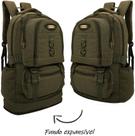 Mochila Lona Extensivel Dl0775 Esportiva Grande Verde