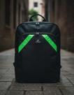 Mochila Lona Motoqueiro Reforçada 50cm Impermeável Cinto Peitoral Faixa Refletiva