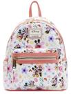 Mochila Loungefly Disney Mickey e Minnie Mouse - Estampa Floral Mochila Loungefly Disney Mickey e Minnie Mouse - Estampa Floral