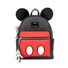 Mochila Loungefly Mickey Traje Mini em material sintético 23x27x11cm