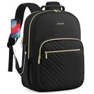 Mochila LOVEVOOK para laptop de 17 polegadas com porta USB preta