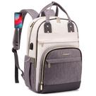 Mochila LOVEVOOK para mulheres, laptop, 15,6", impermeável, bege Mochila LOVEVOOK para mulheres, laptop, 15,6", impermeável, bege