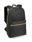 Mochila LS MO3129 com bolso frontal, ziperes dourados
